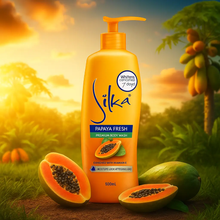 Charger l&#39;image dans la galerie, SILKA Gel douche Eclaircissant Papaya Fresh Premium 500 ml SILKA
