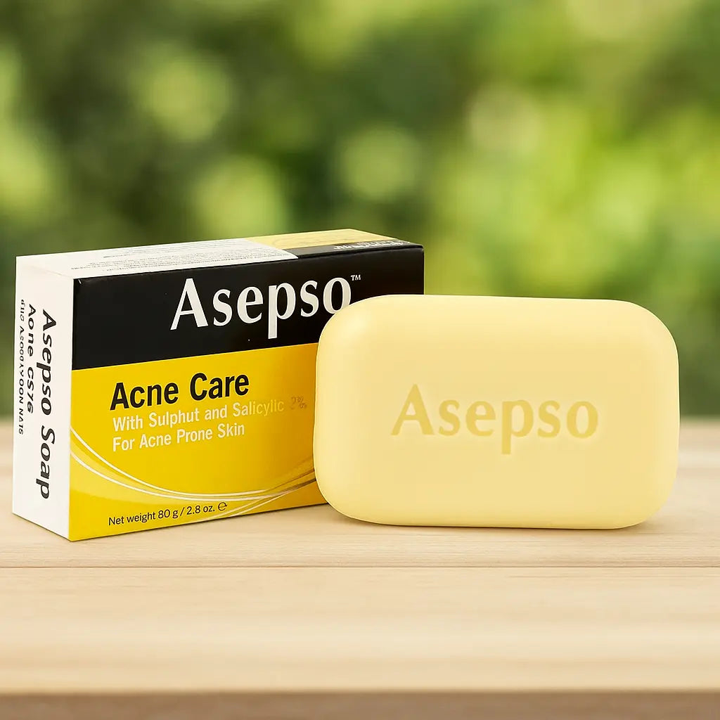 Savon Asepso Soin Contre Boutons du Visage 80g ASEPSO