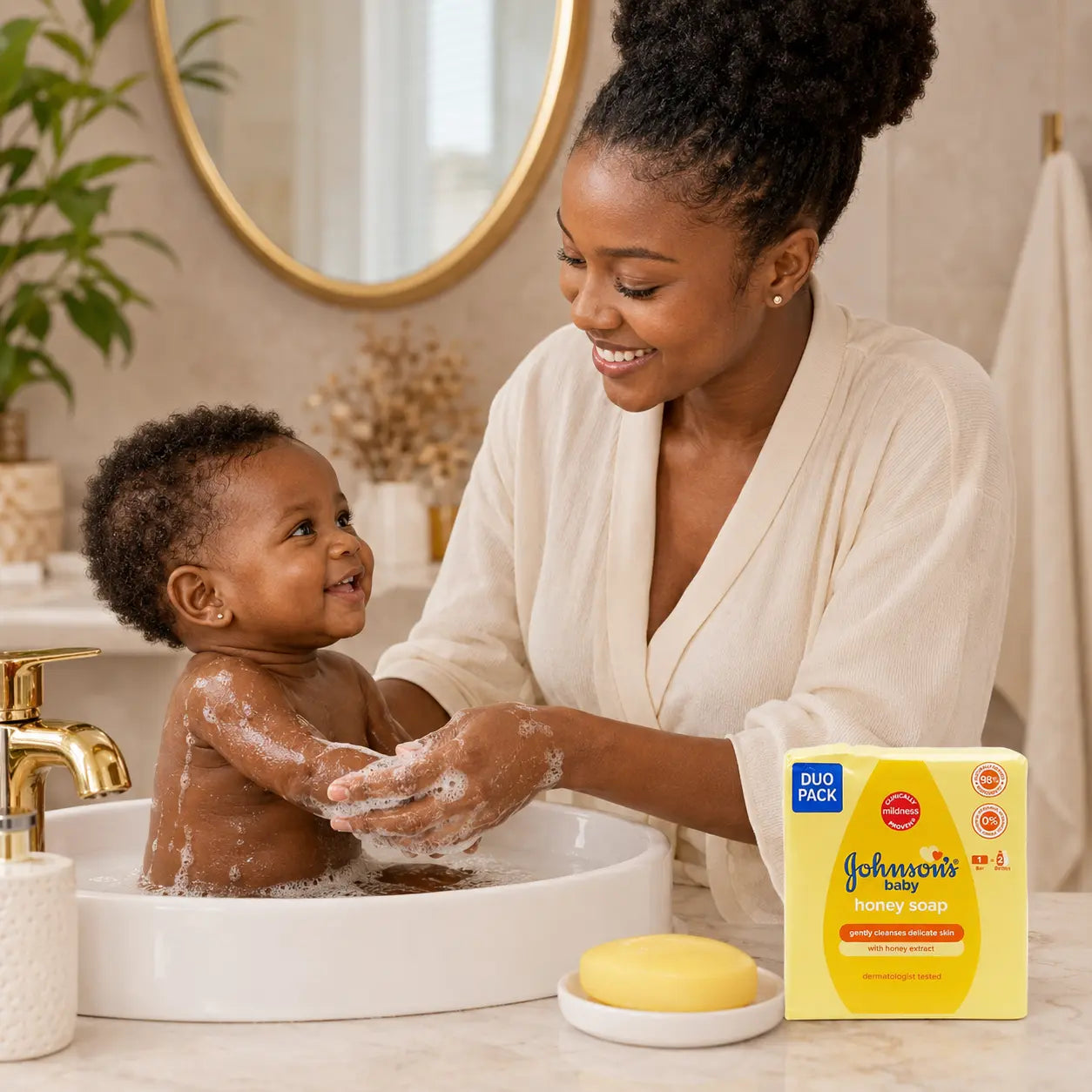 Savon Bébé Johnson's Baby au Miel — Lot de 2