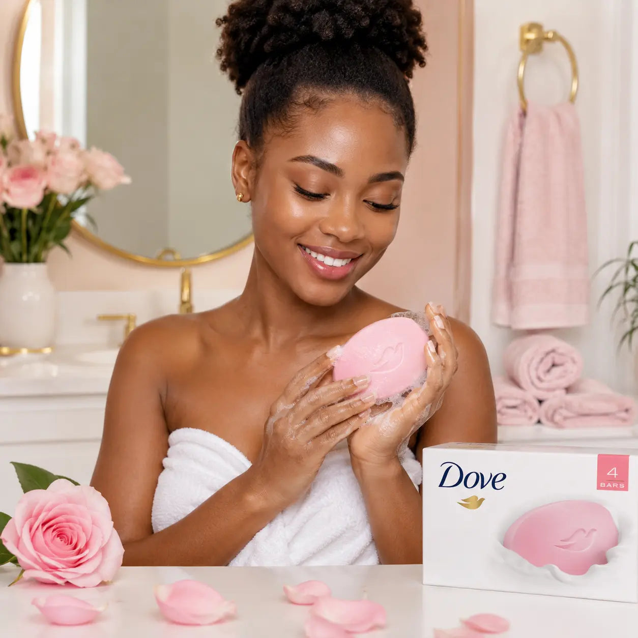 Savon Dove Beauty Cream Pink — 4 x 90 g
