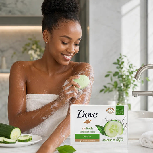 Savon Dove Fresh Touch Beauty Cream Concombre — 4 x 90 g