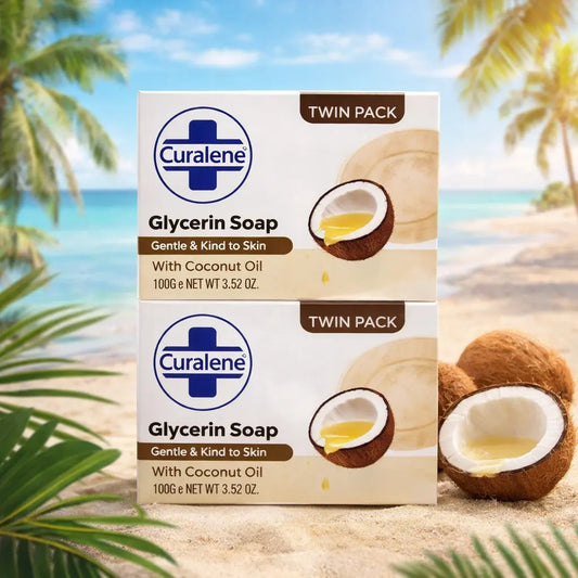 Savon Glycériné Curalene Huile de Coco — 2 × 100 g