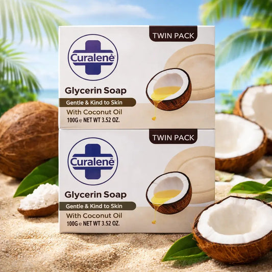 Savon Glycériné Curalene Huile de Coco — 2 × 100 g