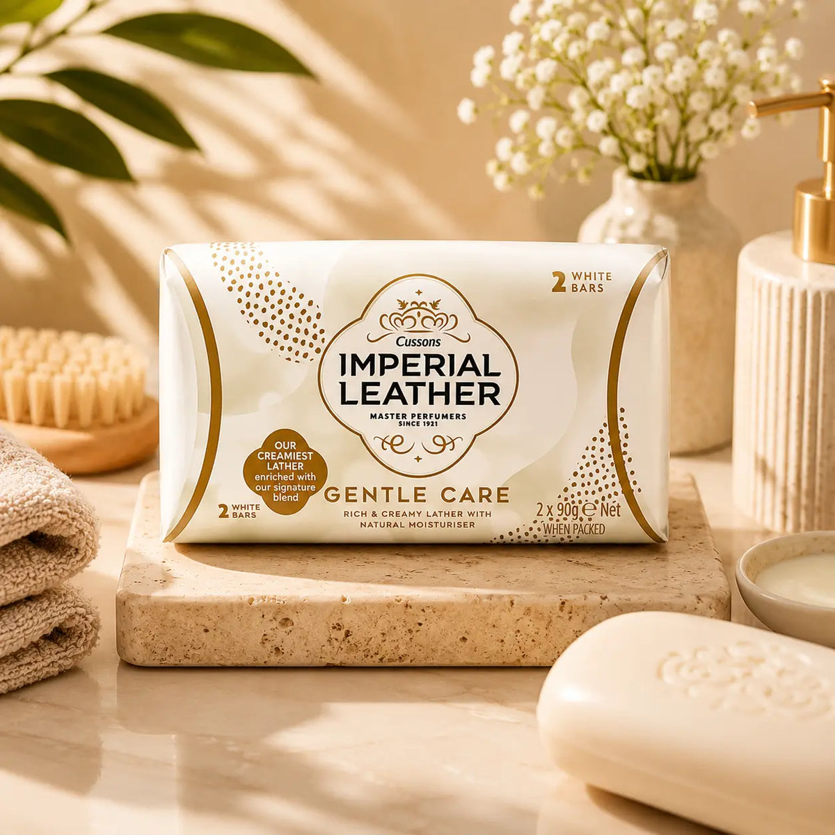 Savon Imperial Leather Gentle Care — 2 × 90 g