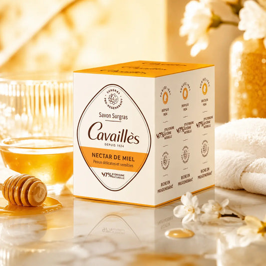 Savon Surgras Rogé Cavaillès Nectar de Miel Peaux Sensibles — 3 × 200 g