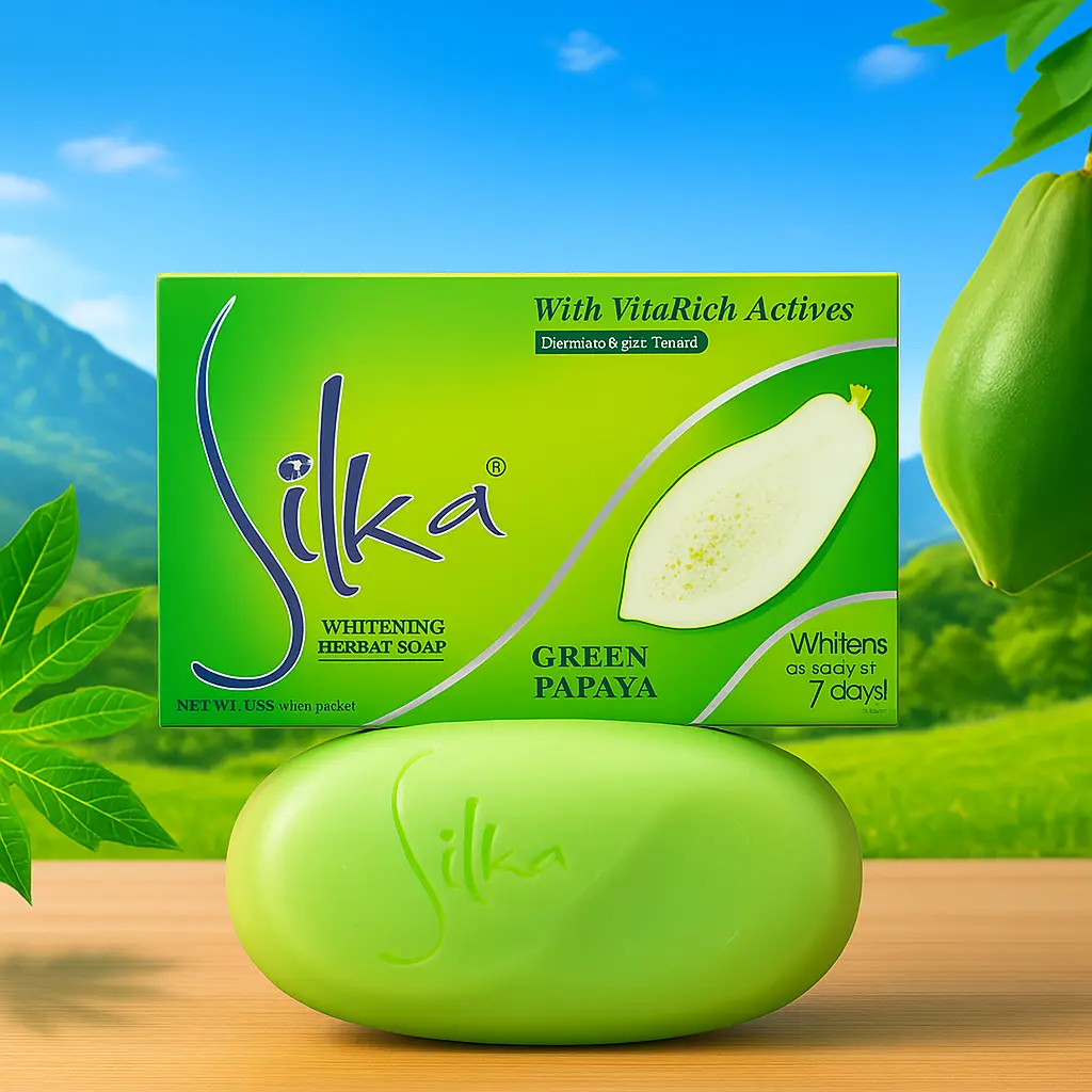 Savon blanchissant aux herbes Silka – Papaye verte 135 SILKA