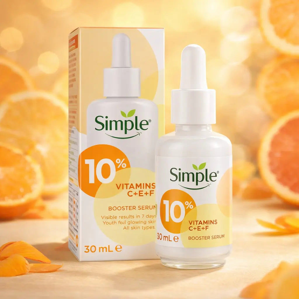 Sérum Booster Éclat Simple 10% Vitamines C+E+F — 30 ml