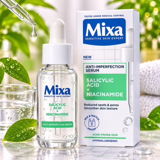 Sérum Anti-Imperfections Mixa — Acide Salicylique & Niacinamide — 30 ml
