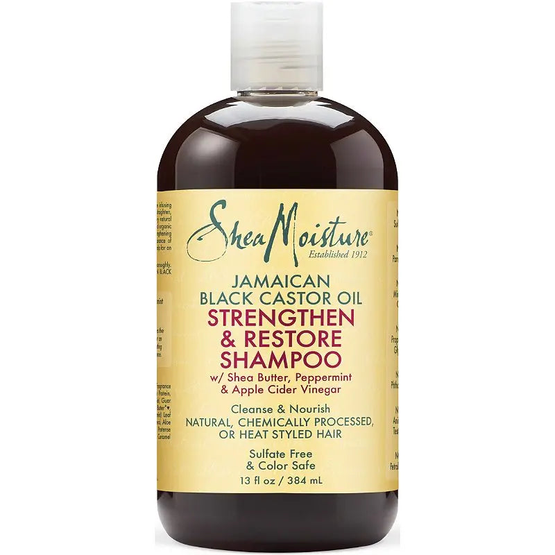 Shampooing Ricin Black Castor Oil 384 ml (Grow & Restore) SHEA MOISTURE