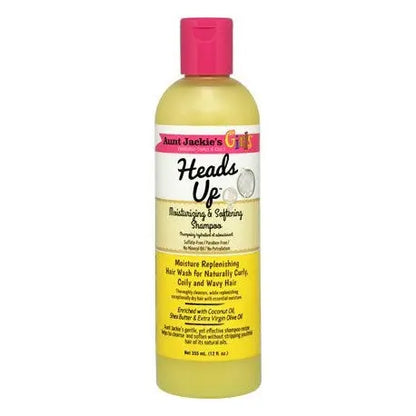 Shampooing hydratant (Heads up) 355ml Enfant AUNT JACKIE'S