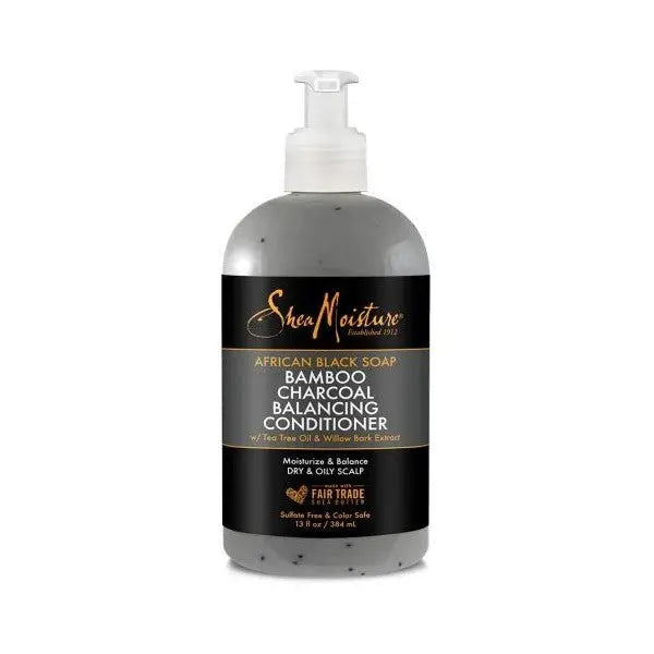 Shea Moisture Après-shampooing African Black Soap BAMBOU CHARBON 384ml SHEA MOISTURE