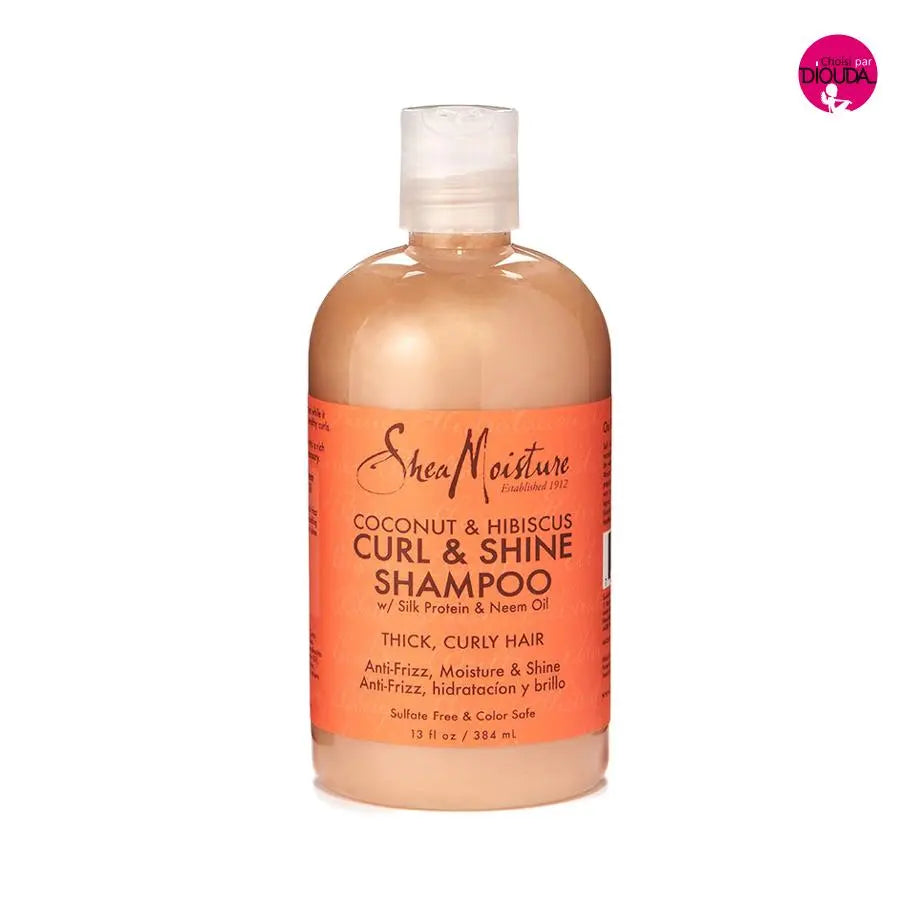 Shea  moisture - coconut hibiscus  - curl  and  shine shampoing 384 ml SHEA MOISTURE