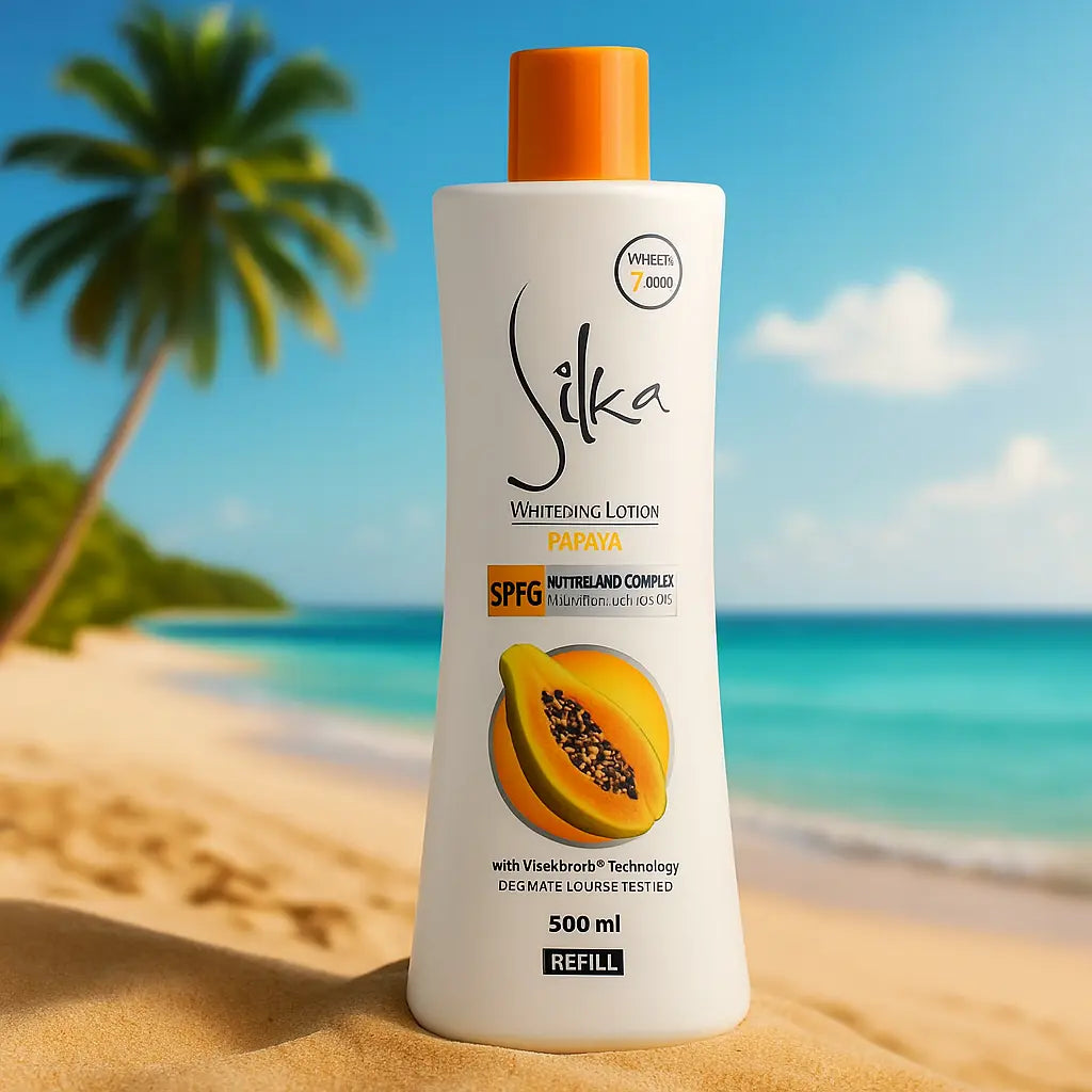 Silka Lotion éclaircissante pour la peau à la papaye 500 Ml SILKA