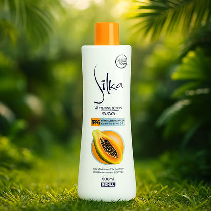 Silka Lotion éclaircissante pour la peau à la papaye 500 Ml SILKA