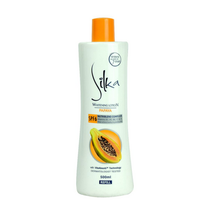 Silka Lotion éclaircissante pour la peau à la papaye 500 Ml SILKA
