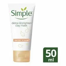 Simple Detox & Brighten Clay Mask 50ml SIMPLE