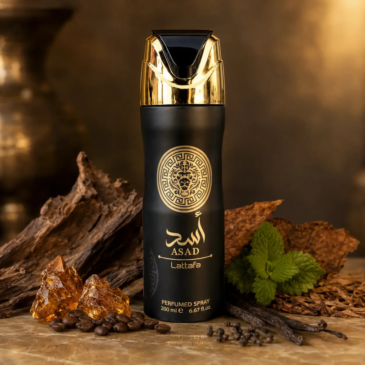 Spray parfumé corps Lattafa Asad — 200 ml