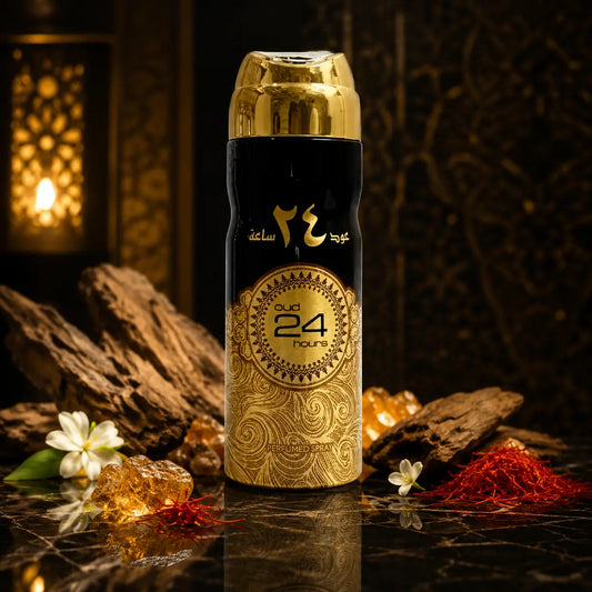 Spray parfumé corps Lattafa Oud 24 Hours — 200 ml