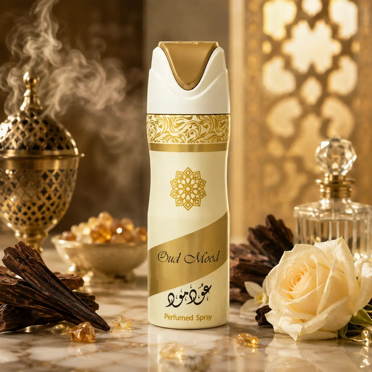 Spray parfumé corps Lattafa Oud Mood — 200 ml