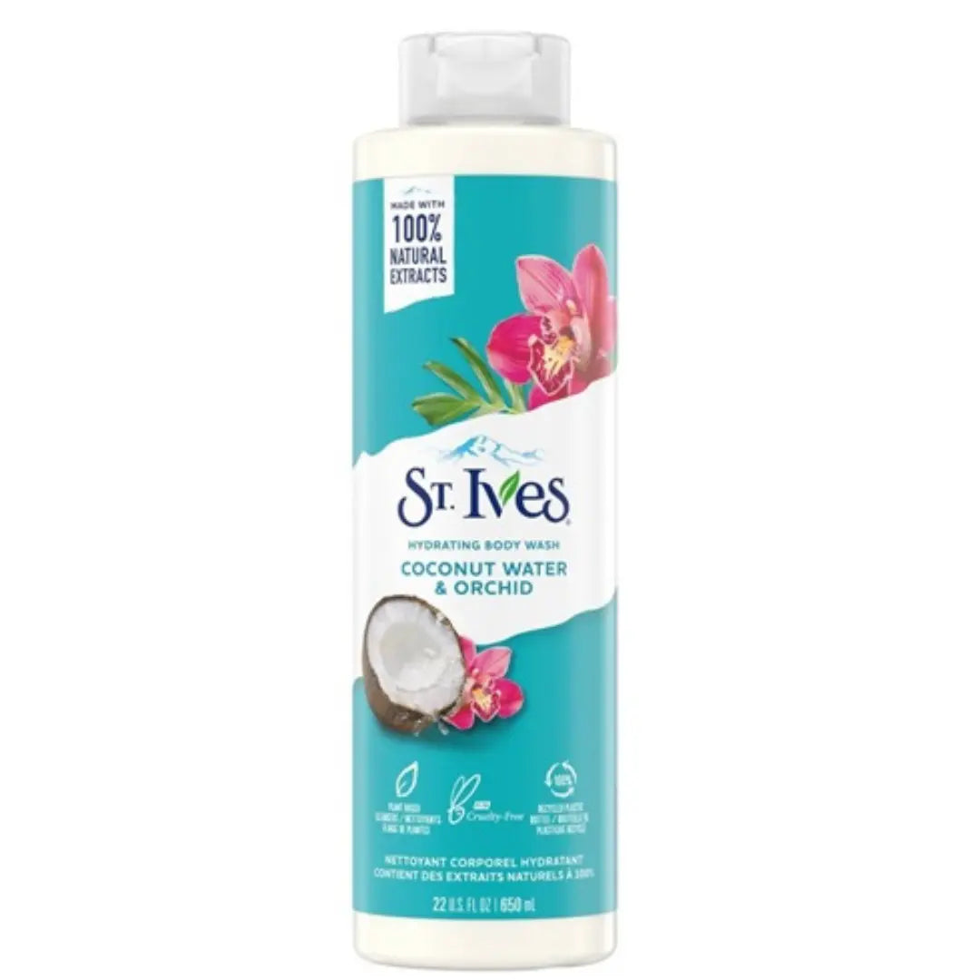 St Ives Gel douche Eau de coco et Orchidee aux extraits 100 % naturels 650 ml ST IVES