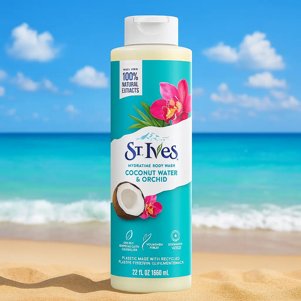 St Ives Gel douche Eau de coco et Orchidee aux extraits 100 % naturels 650 ml ST IVES