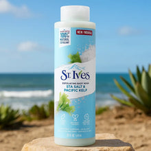 Charger l&#39;image dans la galerie, St Ives Gel douche exfoliant au sel de mer et au varech du Pacifique  650 Ml ST IVES
