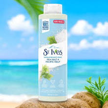 Charger l&#39;image dans la galerie, St Ives Gel douche exfoliant au sel de mer et au varech du Pacifique  650 Ml ST IVES
