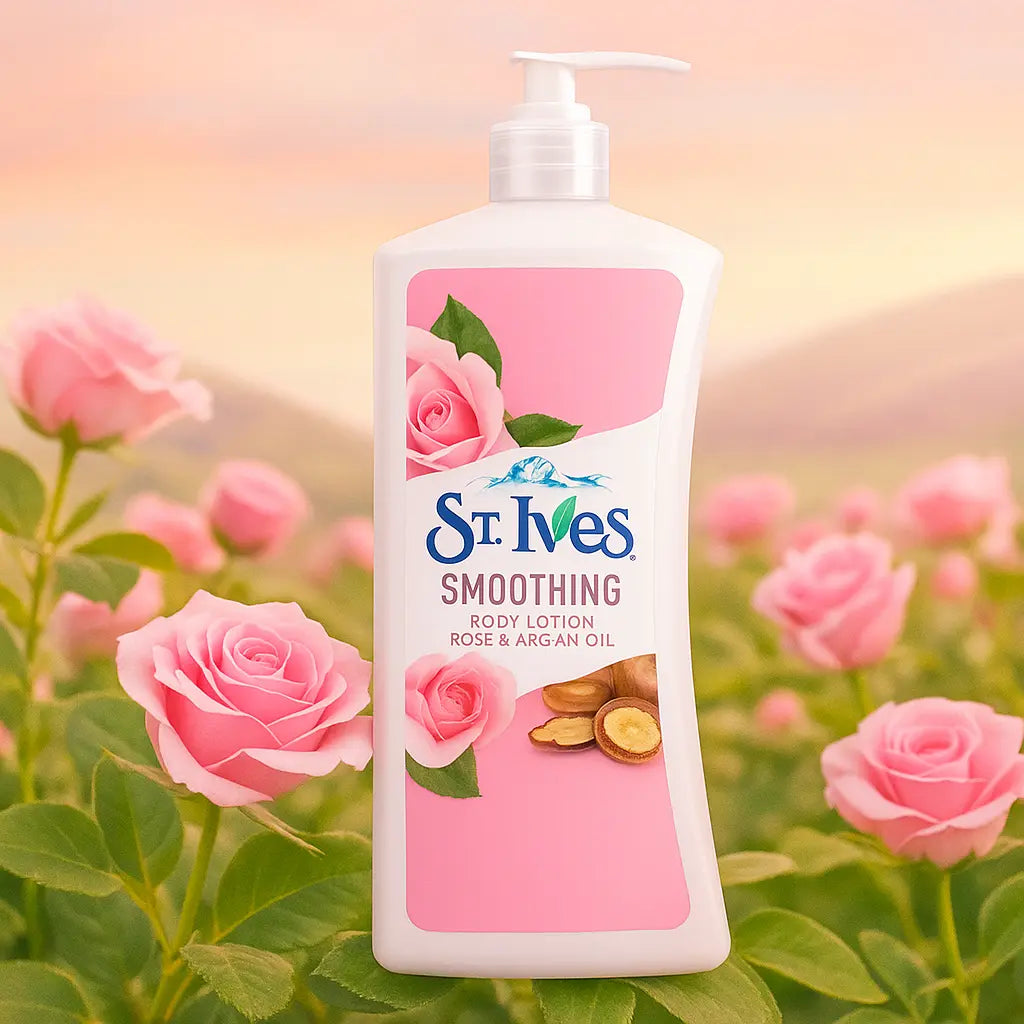 St Ives Lotion corporelle lissante à la rose et à l'huile d'argan 630 ml ST IVES