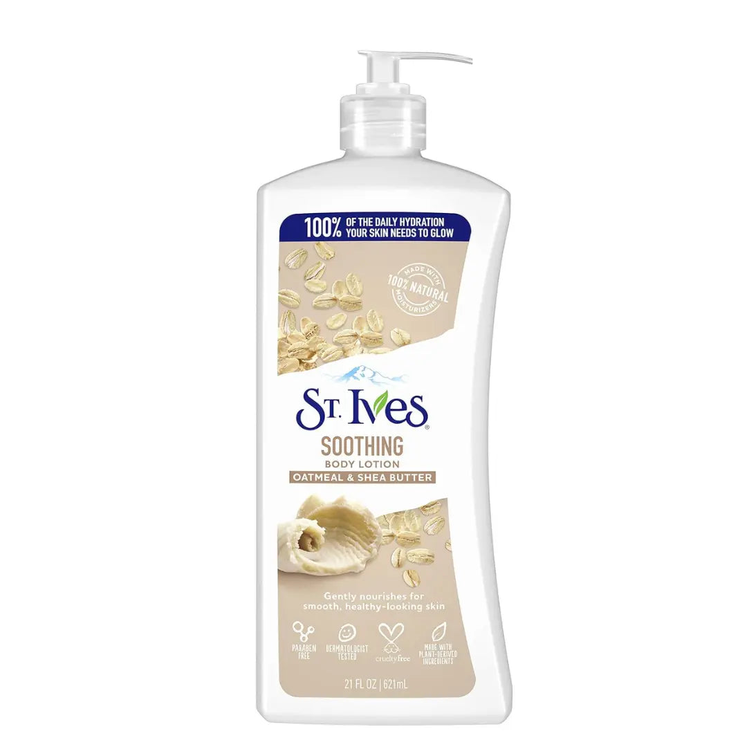 St Ives Lotion hydratante pour peau sèche, à l'avoine et au beurre de karité, 630 ml ST IVES