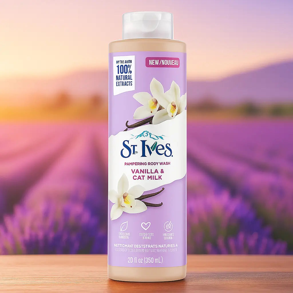 St Ives Pampering Gel douche vanille et lait d'avoine aux extraits 100 % naturels 650 ml ST IVES