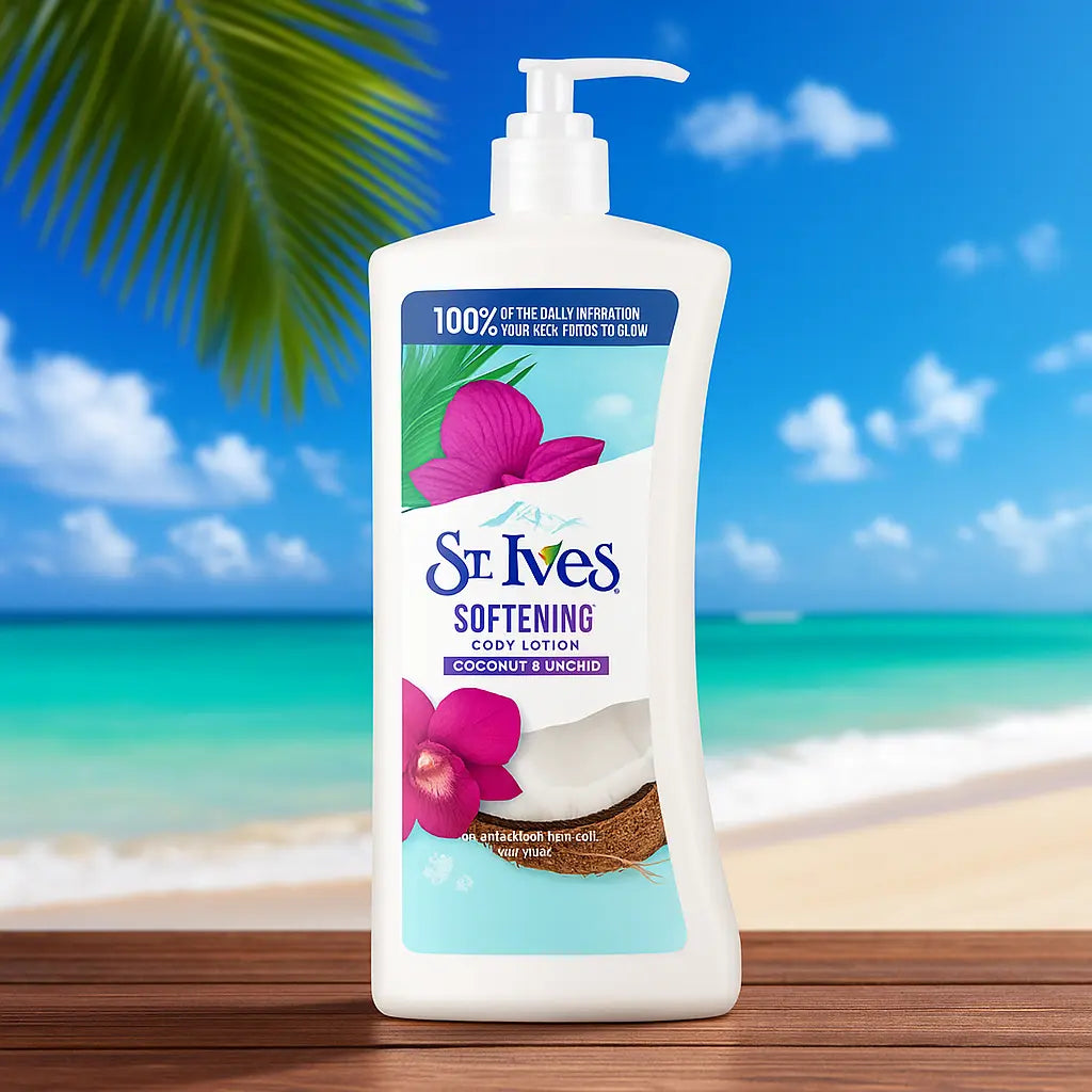 St. Ives Lait corporel adoucissant, Noix de coco et orchidée 621 ml ST IVES