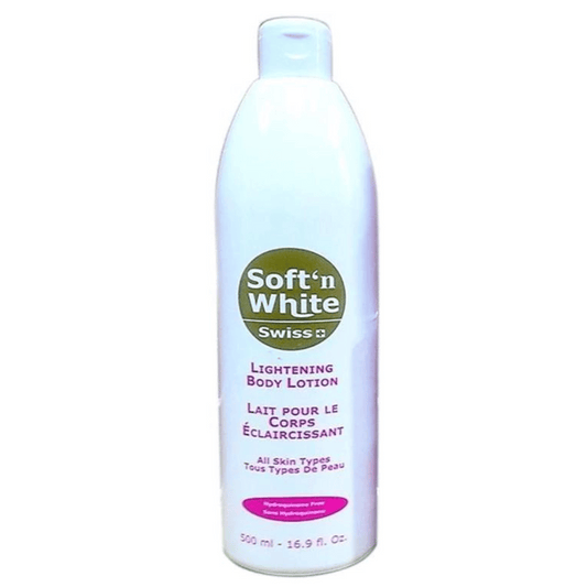 Swiss Soft n White Lait Corporel Clarifiant 500ml SWISS SOFT'N WHITE