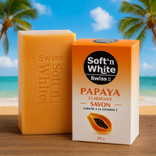 Charger l&#39;image dans la galerie, Swiss Soft’n White Papaya Savon Clarifiant SWISS SOFT&#39;N WHITE
