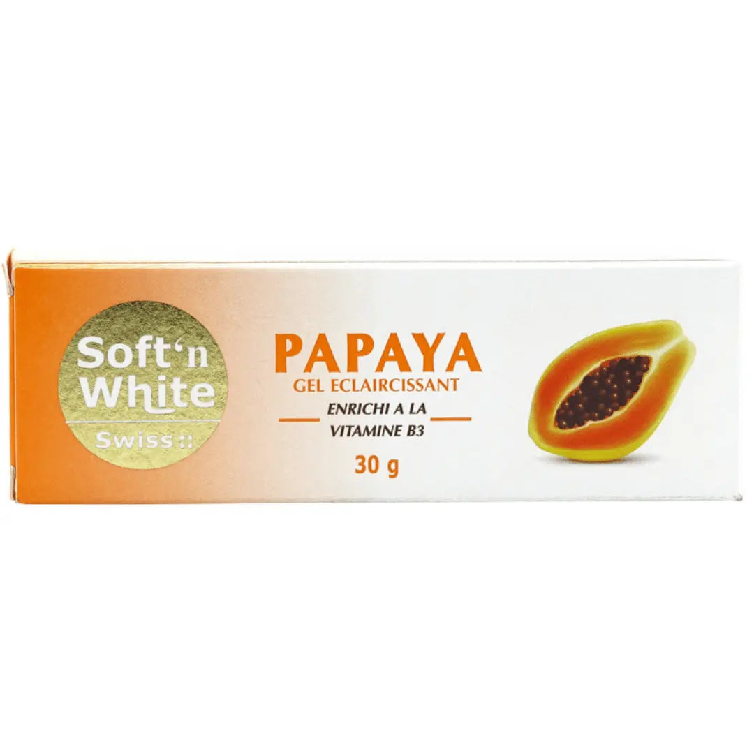 Swiss Soft'n White  éclaircissant à la papaye  30g SWISS SOFT'N WHITE