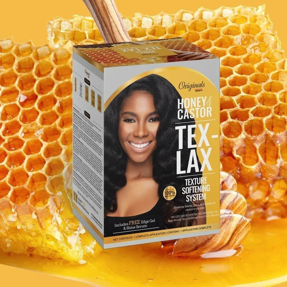 Système lissant HUILE DE RICIN & MIEL (Tex-Lax) AFRICA'S BEST