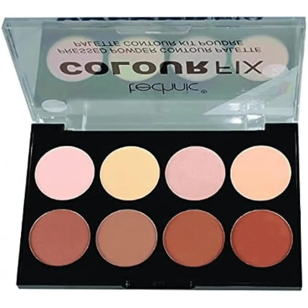 Technic Color Fix 2 Palette de contours en poudre pressée, 3,5 g, 8 pièces TECHNIC