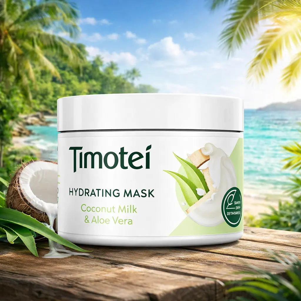 Timotei Hydrating Mask – Coconut Milk &amp; Aloe Vera 250 ML TIMOTEI