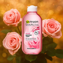 Charger l&#39;image dans la galerie, Tonique à l&#39;eau de rose Peaux sensibles 200 ml GARNIER
