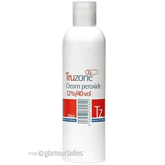 Truzone Crème Peroxide-12% 40 pour blanchissement des Cheveux Couleur 250 ML TRUZONE