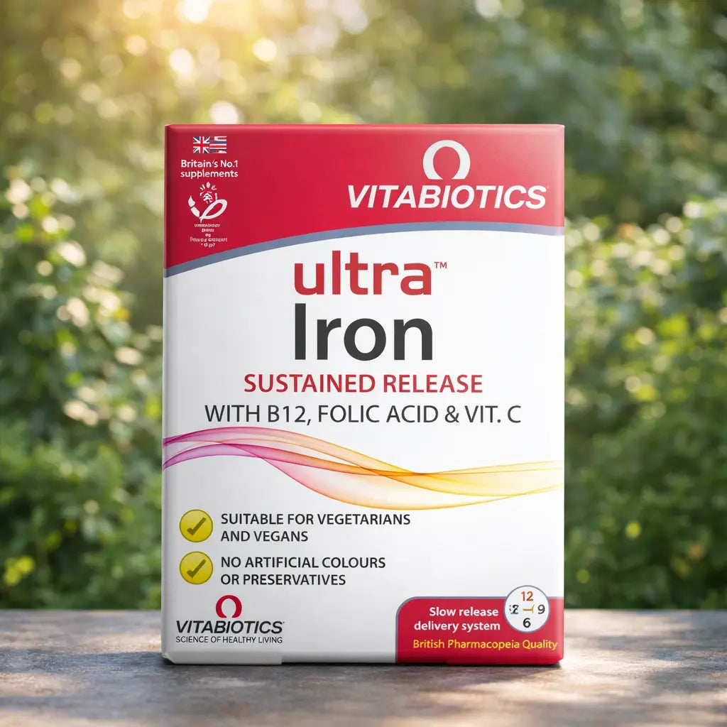 Complément Fer Vitabiotics Ultra Iron — 30 comprimés