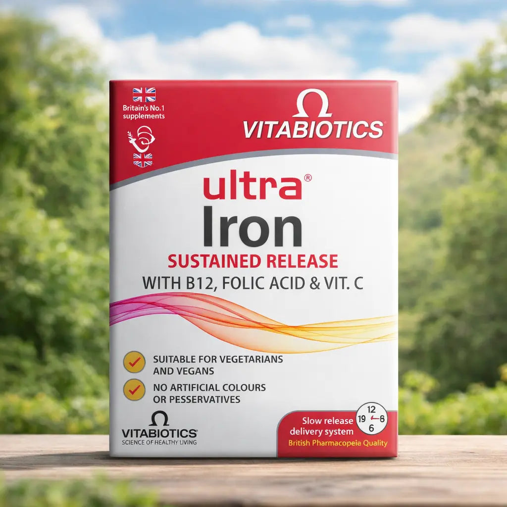 Complément Fer Vitabiotics Ultra Iron — 30 comprimés