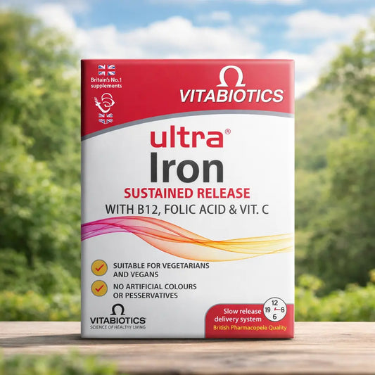 Complément Fer Vitabiotics Ultra Iron — 30 comprimés