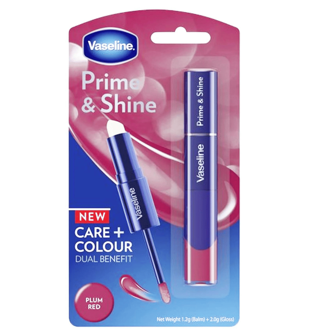 0 Vaseline Prime & Shine Rouge Plum Red 3.2g VASELINE