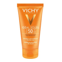 Charger l&#39;image dans la galerie, Vichy Idéal Soleil Fluide Matifiant Visage Toucher Sec SPF50 50 ml VICHY
