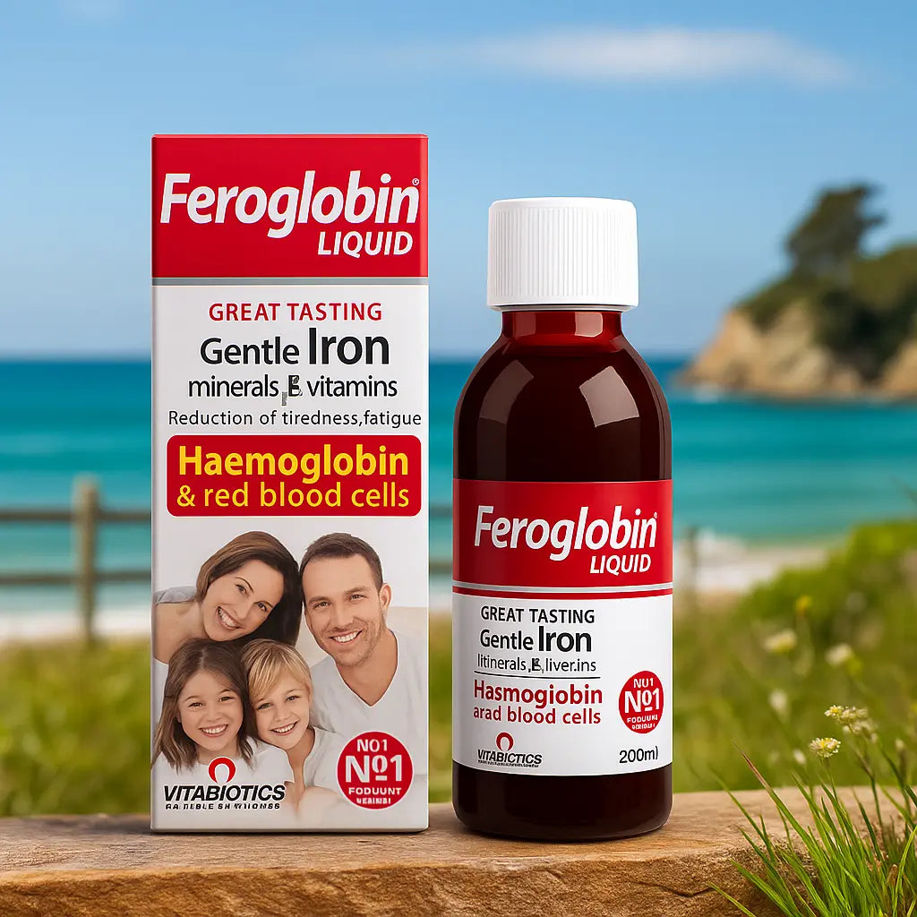 Vitabiotics Feroglobin Liquid (sirop de fer – goût agréable). VITABIOTICS