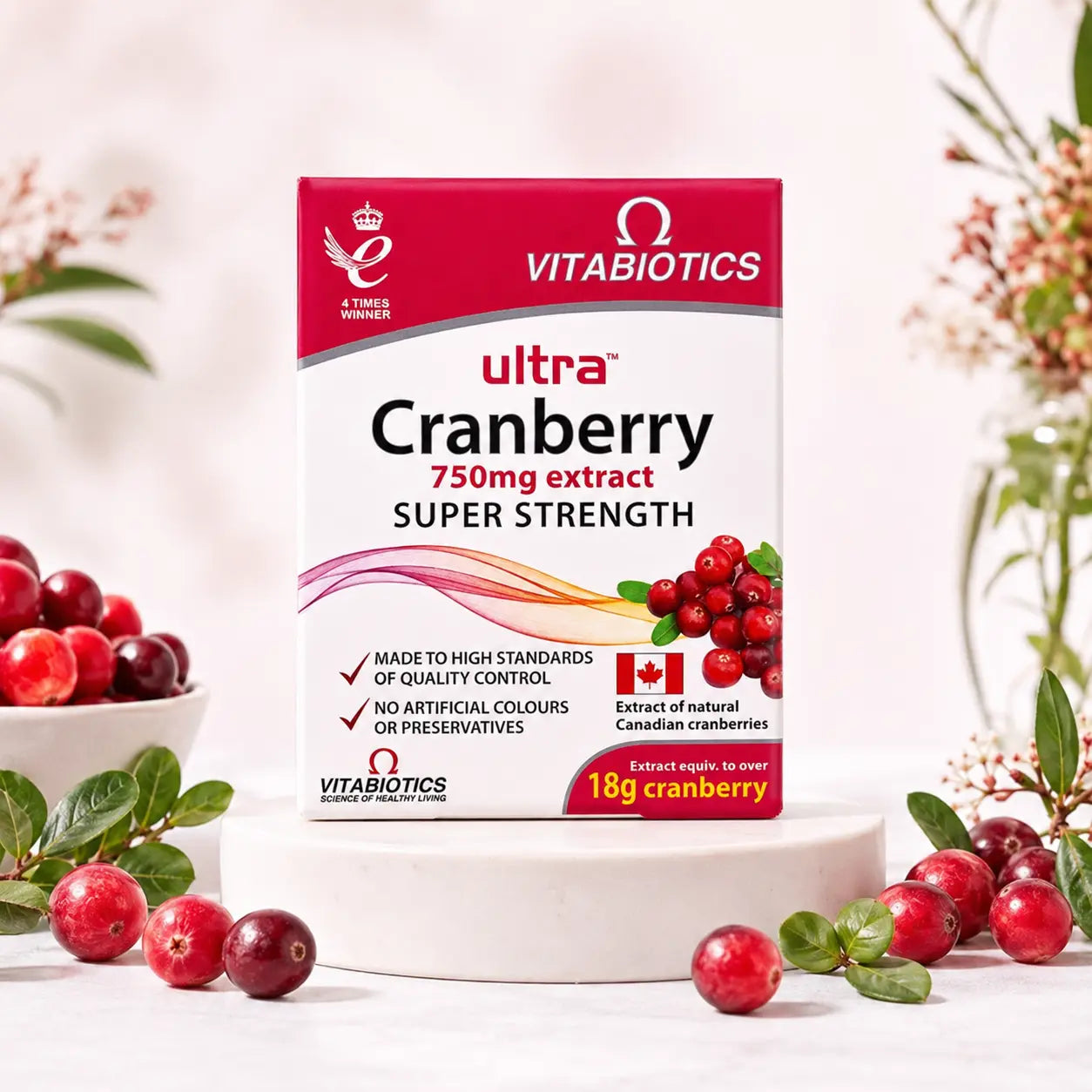 Complément Cranberry Vitabiotics Ultra Super Strength — 30 comprimés