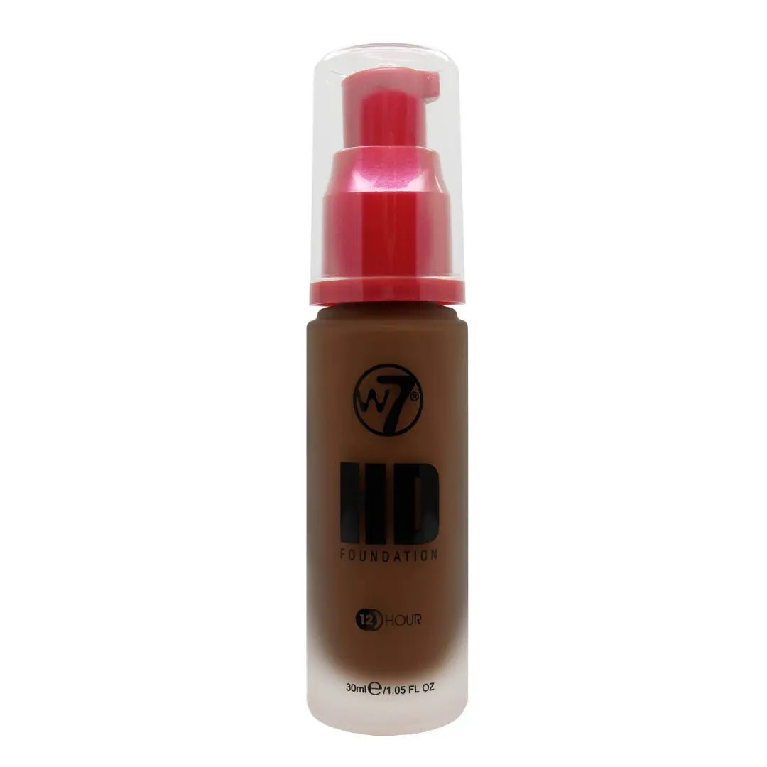 W7 Fond de teint 12 heures HD ultra lisse à couvrance Fudge 30Ml ELF