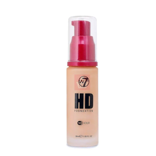 W7 Fond de teint 12 heures HD ultra lisse à couvrance Golden 30Ml ELF