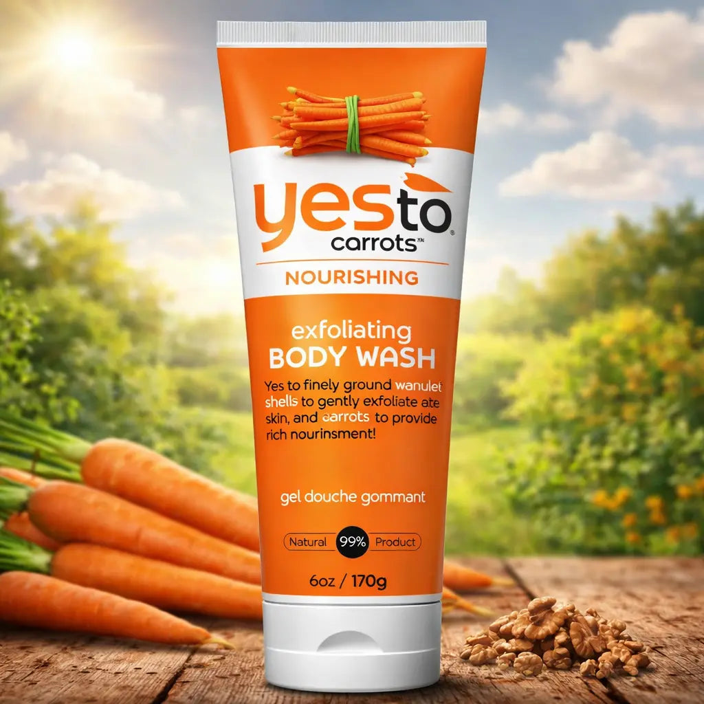 Gel Douche Gommant Yes To Carrots Carotte et Noix 170 g