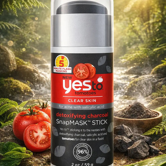 YES TO TOMATOES Masque Purifiant Express au Charbon &amp; à l’Acide Salicylique (Peaux à Imperfections)59 GY YES TO TOMATOES